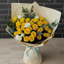 Букет цветов из:  Розы в Пролетарске Ростовская область