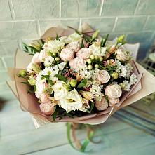 Букет цветов из:  Альстромерии, Розы и Хризантемы #REPLACE_PRED# Пролетарске Ростовская область