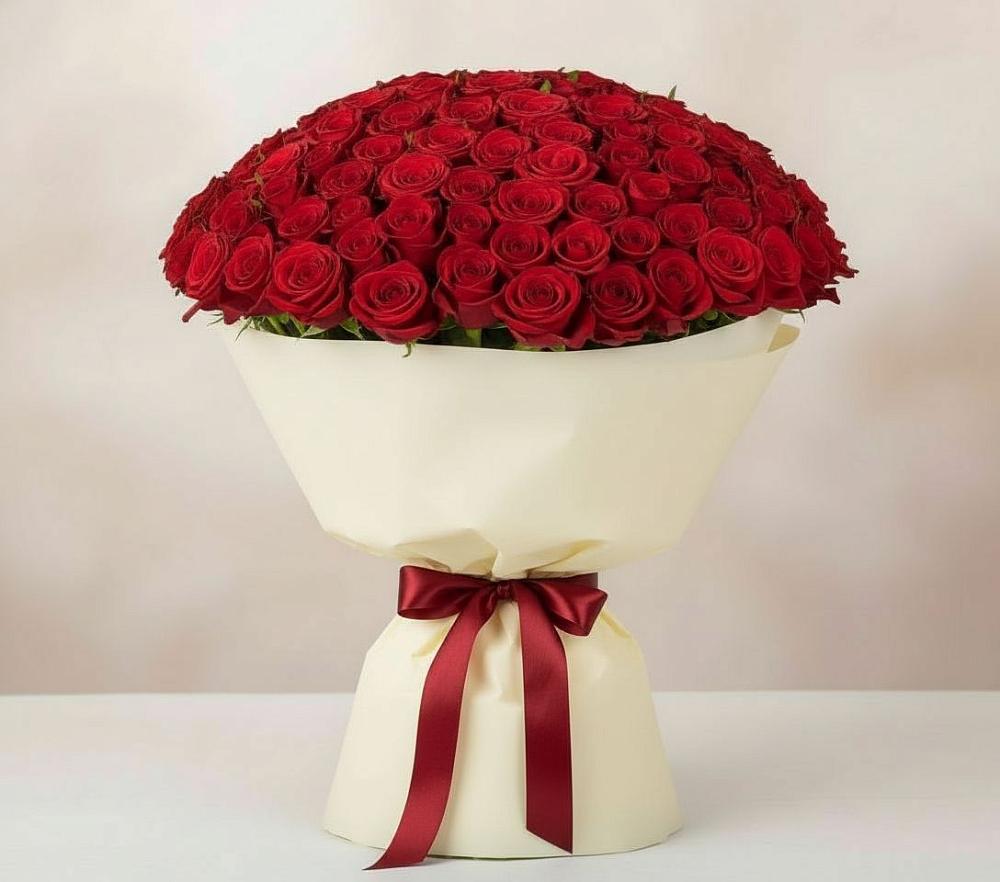 Букет 101 Красная роза Милано в Пролетарске Ростовская область