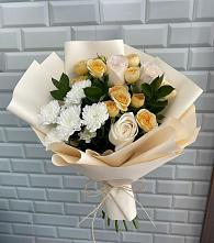 Букет цветов из:  Розы и Хризантемы в Пролетарске Ростовская область