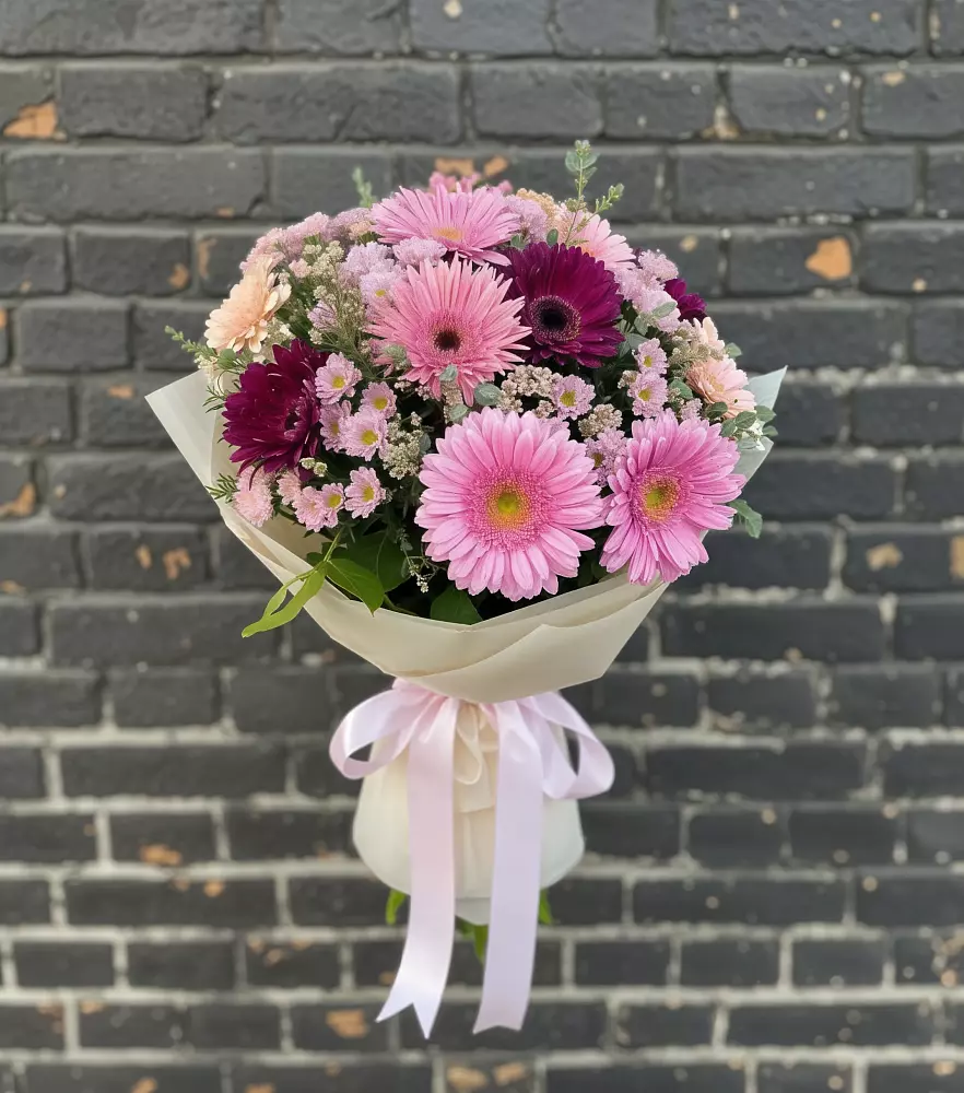 Букет цветов из: Герберы и Хризантемы в Пролетарске Ростовская область
