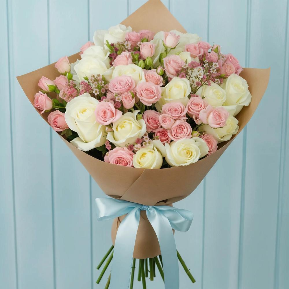 Букет цветов из: Розы в Пролетарске Ростовская область