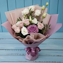 Букет цветов из:  Розы и Лизиантусы в Пролетарске Ростовская область