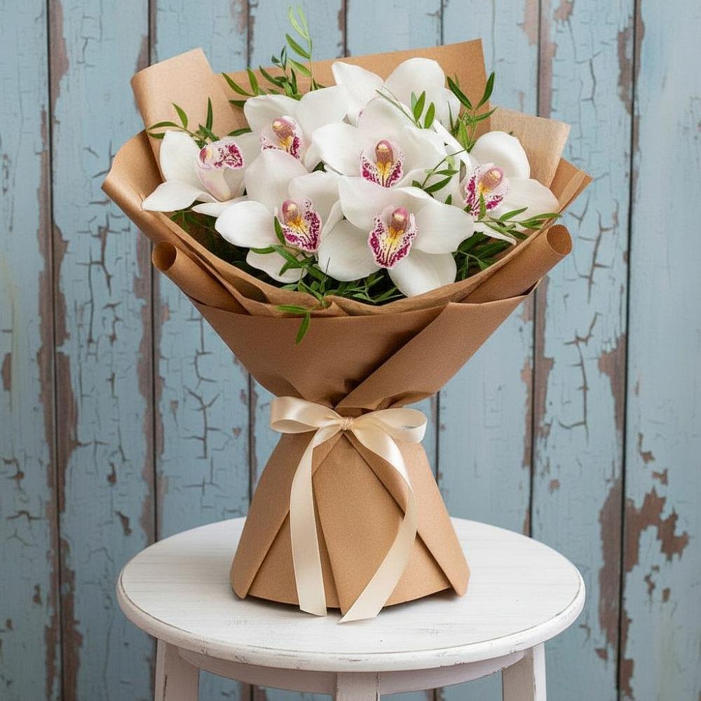 Букет цветов из: Орхидеи и Розы в Пролетарске Ростовская область