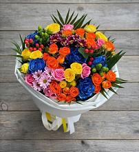Букет цветов из:  Розы и Хризантемы в Пролетарске Ростовская область