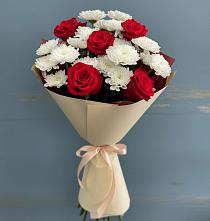 Букет цветов из:  Розы и Хризантемы в Пролетарске Ростовская область