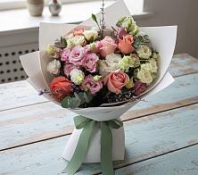 Букет цветов из:  Розы, Лизиантусы и Гвоздики #REPLACE_PRED# Пролетарске Ростовская область