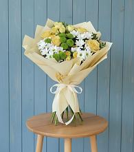 Букет цветов из:  Хризантемы и Розы в Пролетарске Ростовская область