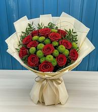 Букет цветов из:  Розы и Хризантемы #REPLACE_PRED# Пролетарске Ростовская область