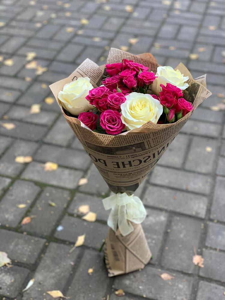 Букет цветов из: Розы в Пролетарске Ростовская область