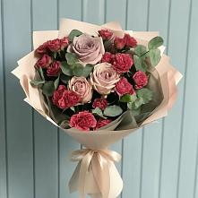 Букет цветов из:  Гвоздики и Розы в Пролетарске Ростовская область