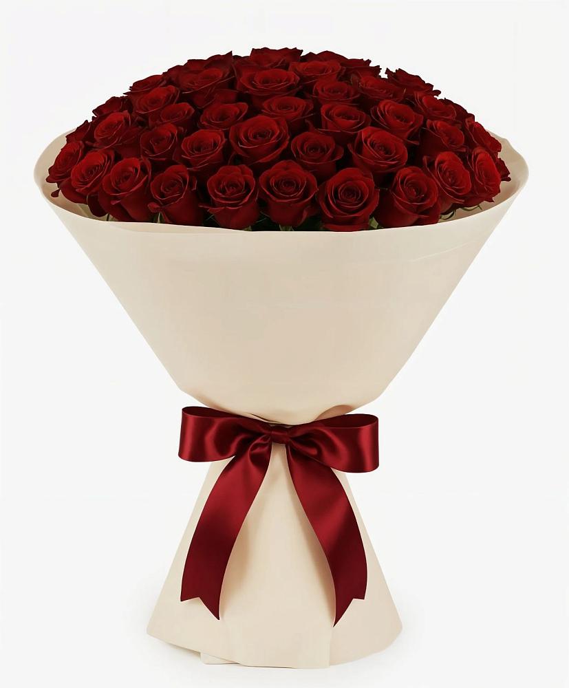 Букет 101 Бордовая роза Блэк Бакарра в Пролетарске Ростовская область