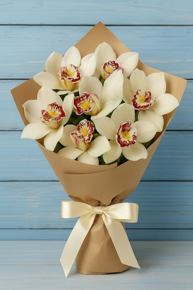 Букет цветов из: Орхидеи и Розы в Пролетарске Ростовская область