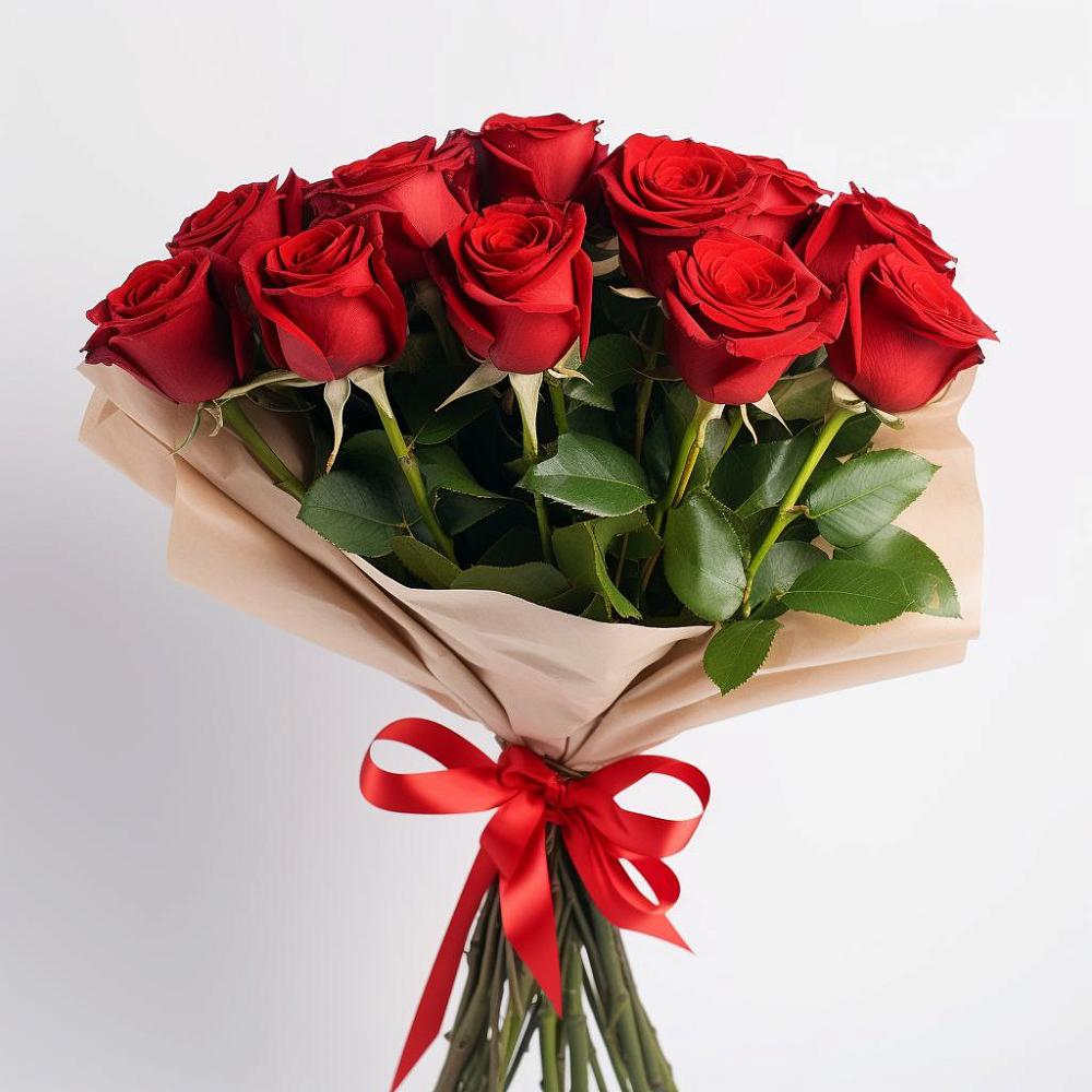 Букет 11 Красных роз Эдлесс Лав в Пролетарске Ростовская область